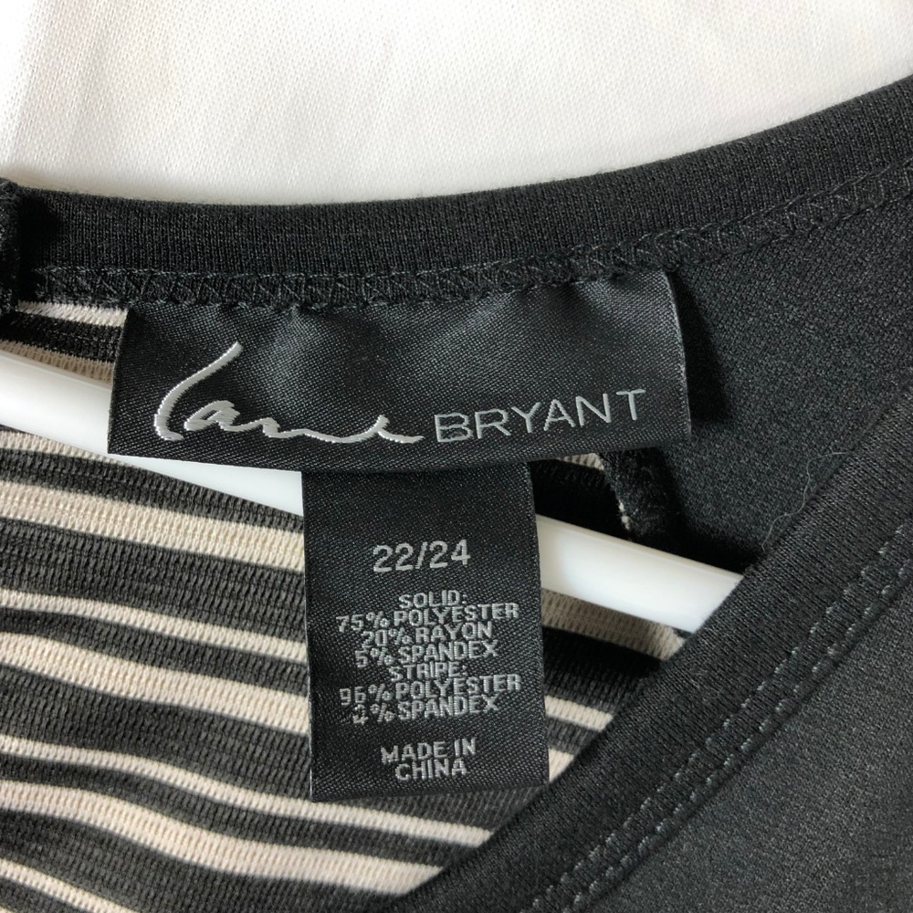 Lane Bryant Women's Color Block Stripe Dress 78P - Picture 2 of 7